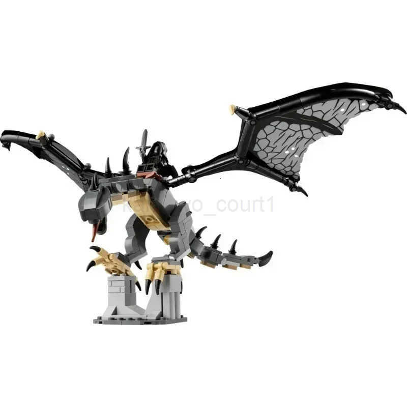 40693 Lord of Rings Black Dragon My Fell Beast Building Blocks DIY Model Brick Education Desktop Toy Christmas Gift M250711