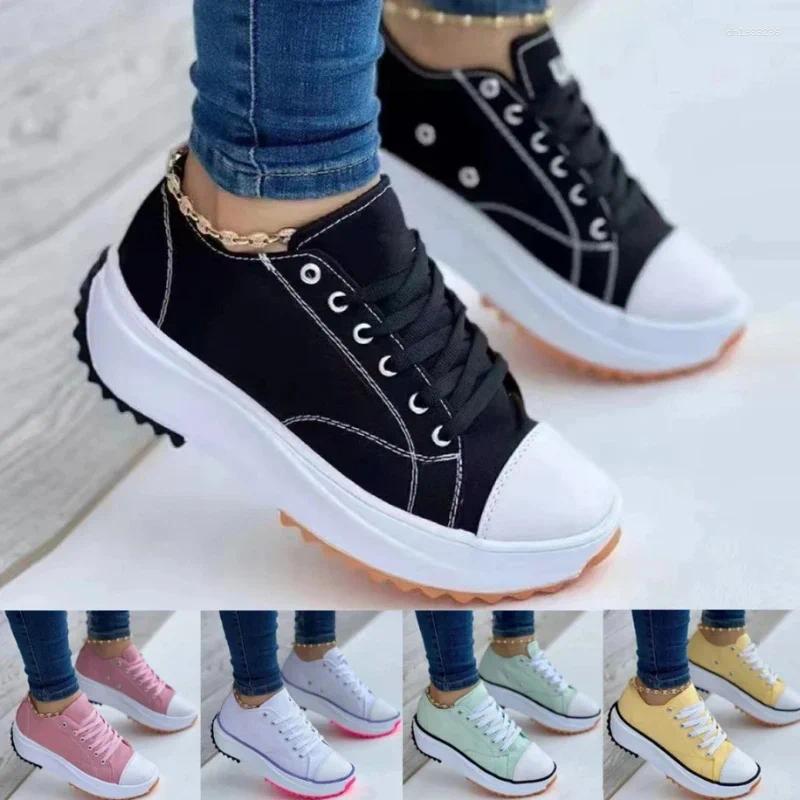 Casual Shoes Luxury Designer Women Platform Sneakers Woman Canvas Breathable Tennis Femlae Fashion AntiSlip Sports