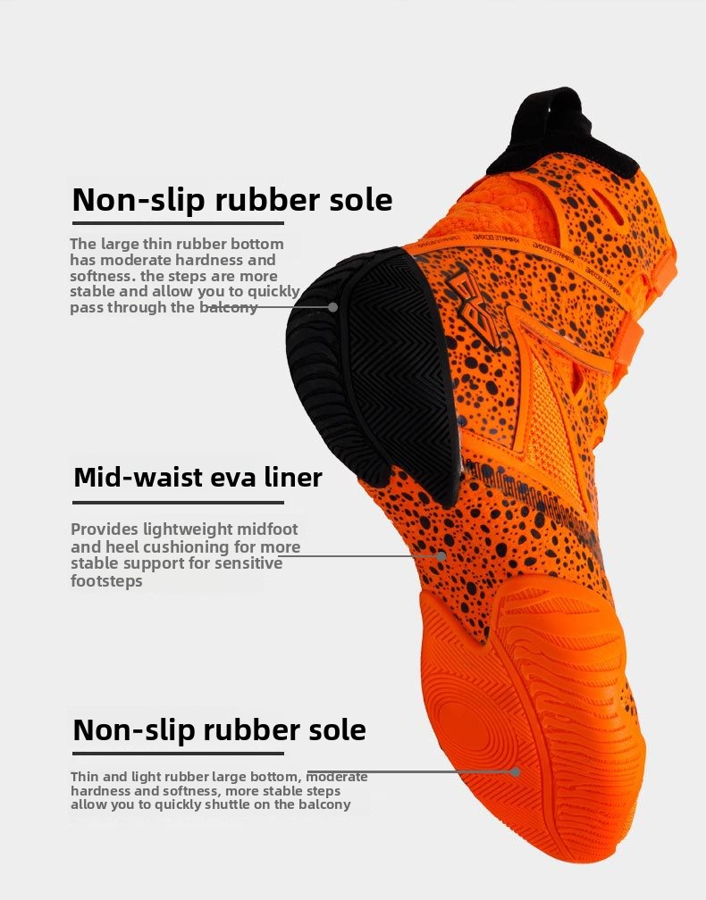 Boxing shoes competition training wrestling shoes fighting fighting Sanda fitness squat shoes non slip breathable