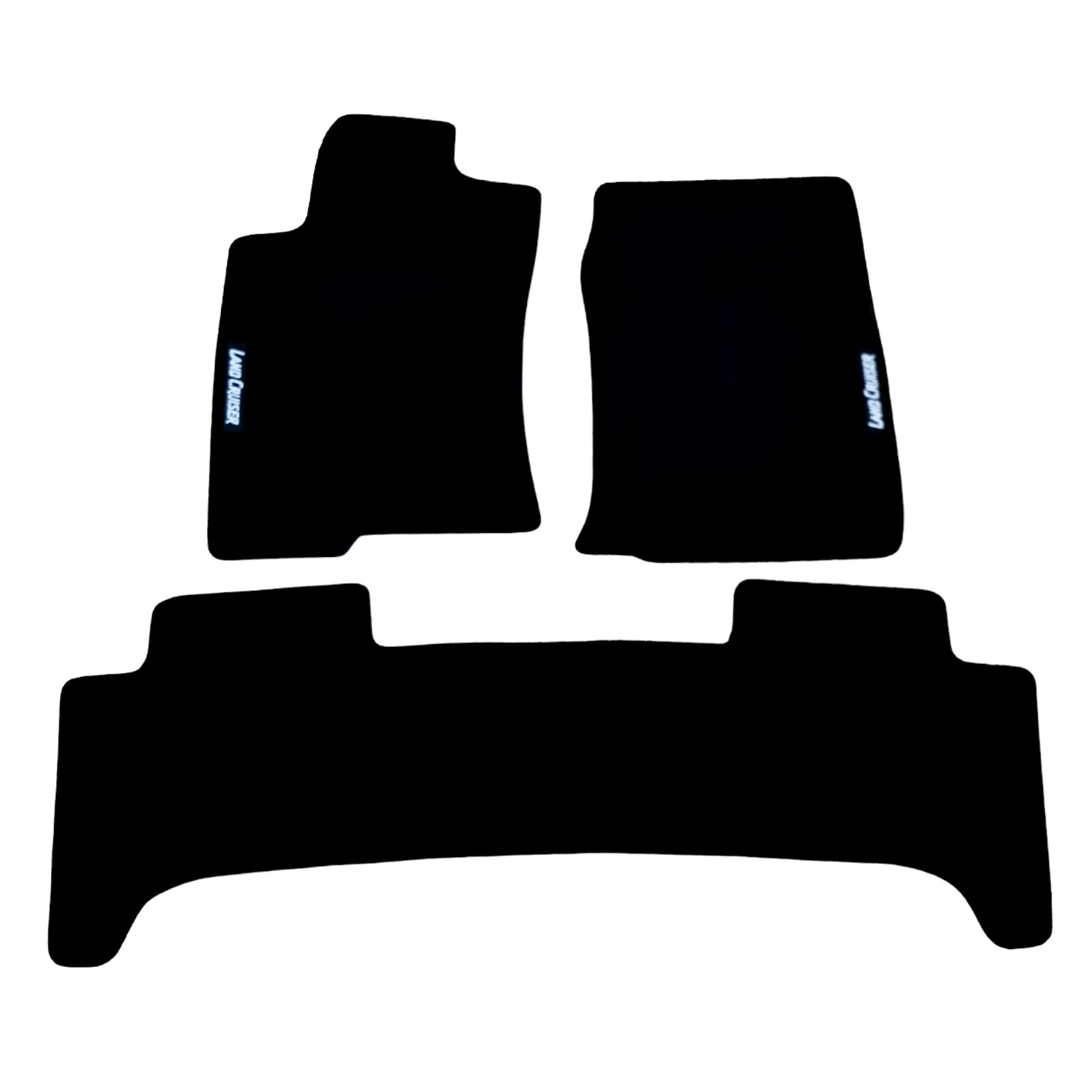 Car Floor Mats For Toyota Land Cruiser Waterproof Velour Auto Liners Black Rugs