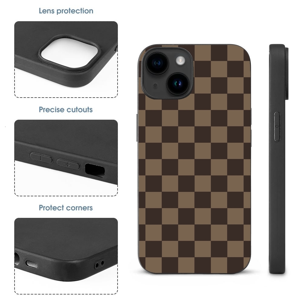 ddmythur checker pattern phone case for the apple iphone TPU phone case