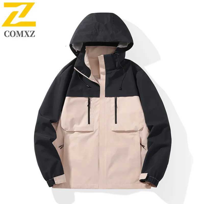 High Quality Functional Jacket Mens Women Autumn Outdoor Fishing Splicing Waterproof Windbreaker Casual Sport Bike Pocket Coat W250711