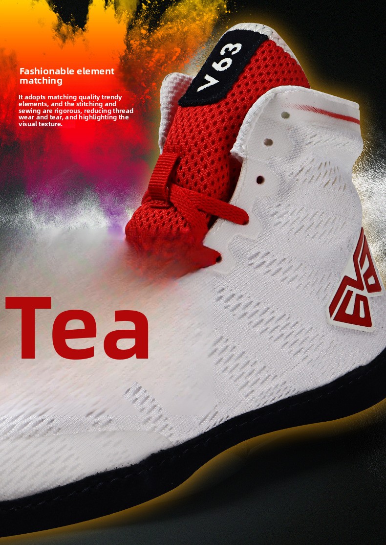 Wrestling shoes indoor fitness shoes training shoes professional competition shoes men's shoes non-slip lightweight