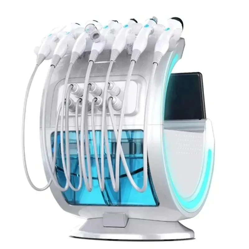 Smart Ice Blue Plus 7 in 1 Oxygen Hydro Dermabrasion Bubble Machine Professional Face Hydra Machine RF Lifting Ultrason Machine