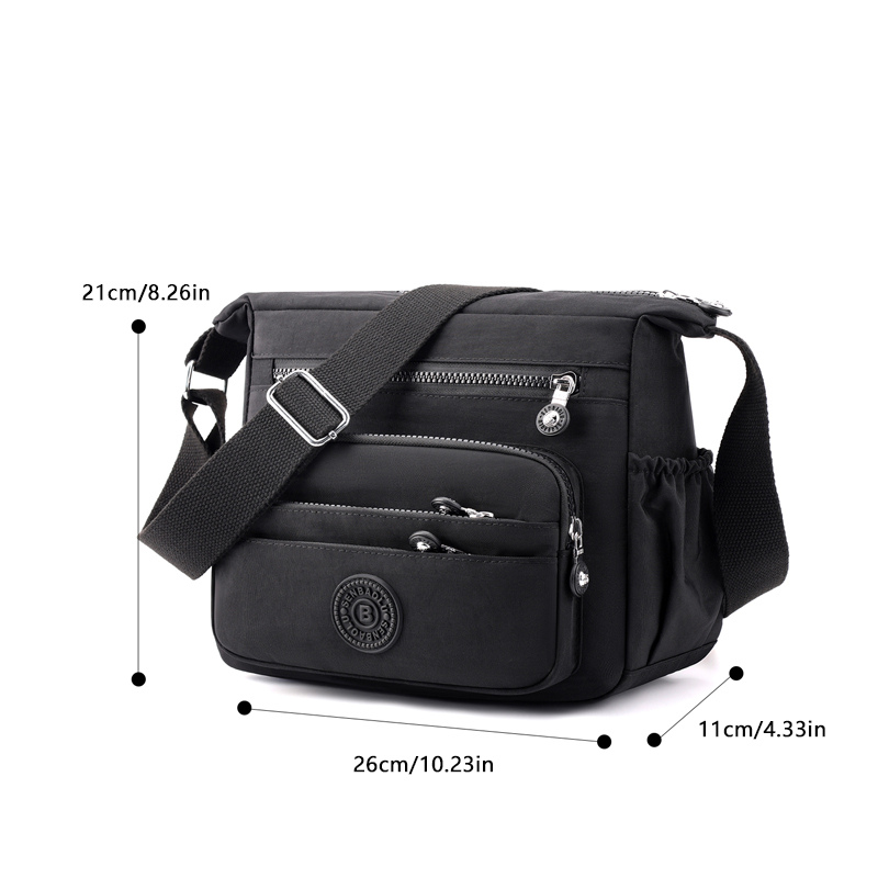 Multi-pocket large-capacity shoulder bag - convenient bag for daily travel - bag for organizing miscellaneous items