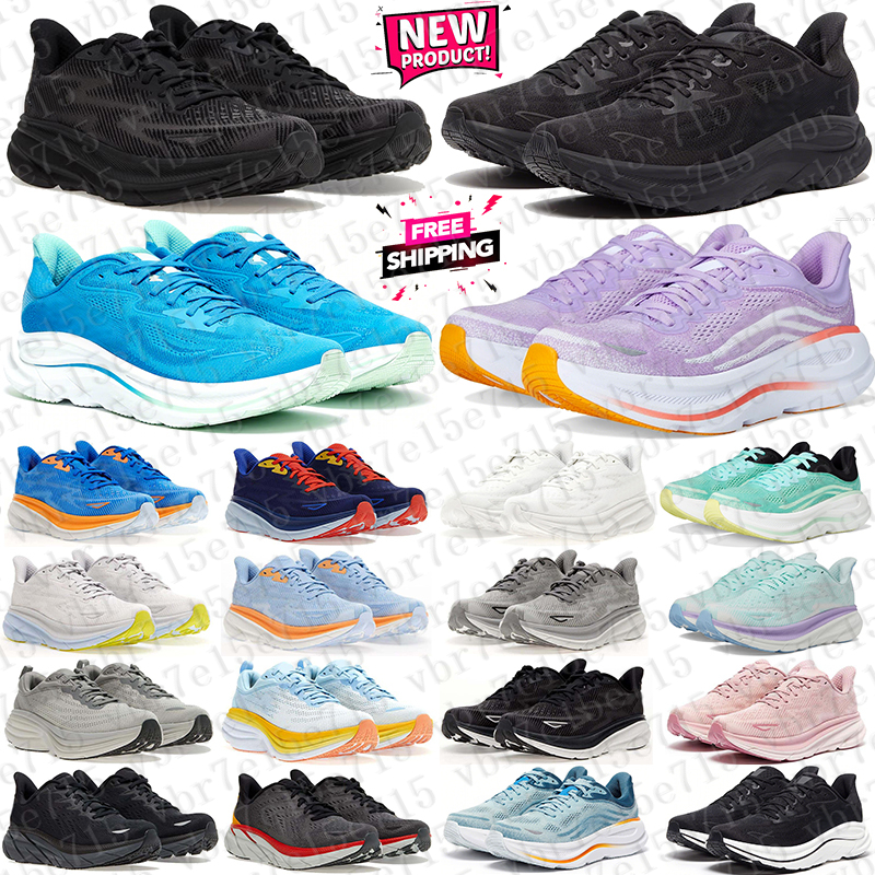 Free Shipping Designer Clifton bondi one 8 9 10 hokasneakers Running shoes trainers for mens womens dhgate black white Outdoor men women Sports runners