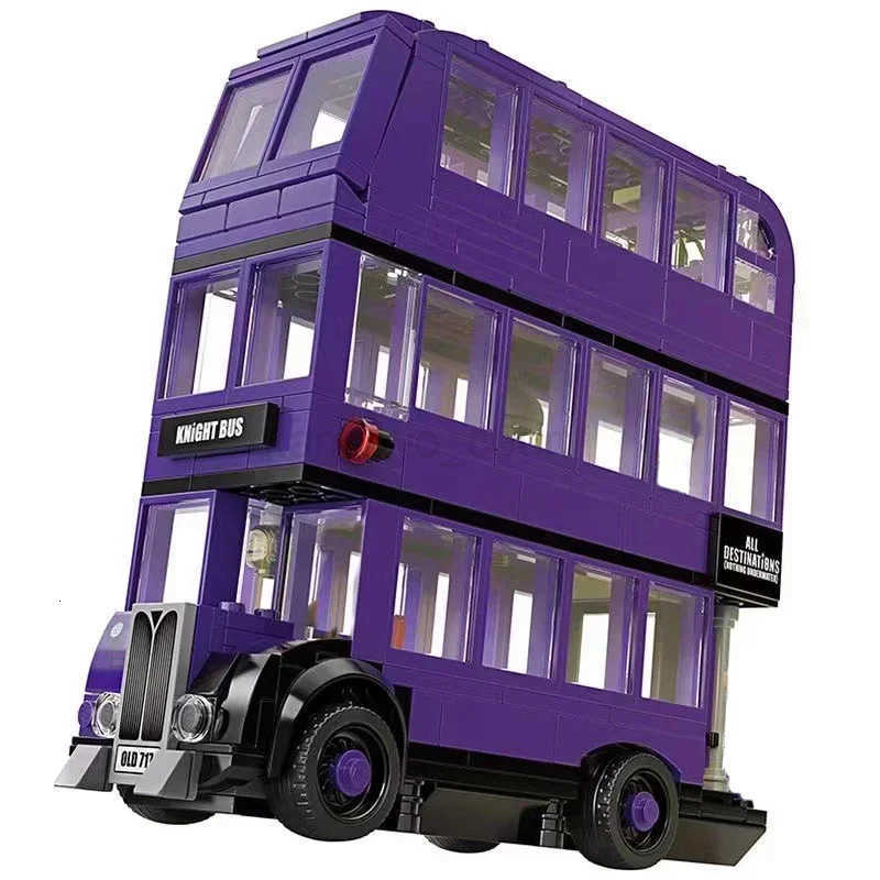 403pcs Magical World of Wizards The Knight Bus Triple-decker Building Blocks Set Compatible Kids M250711