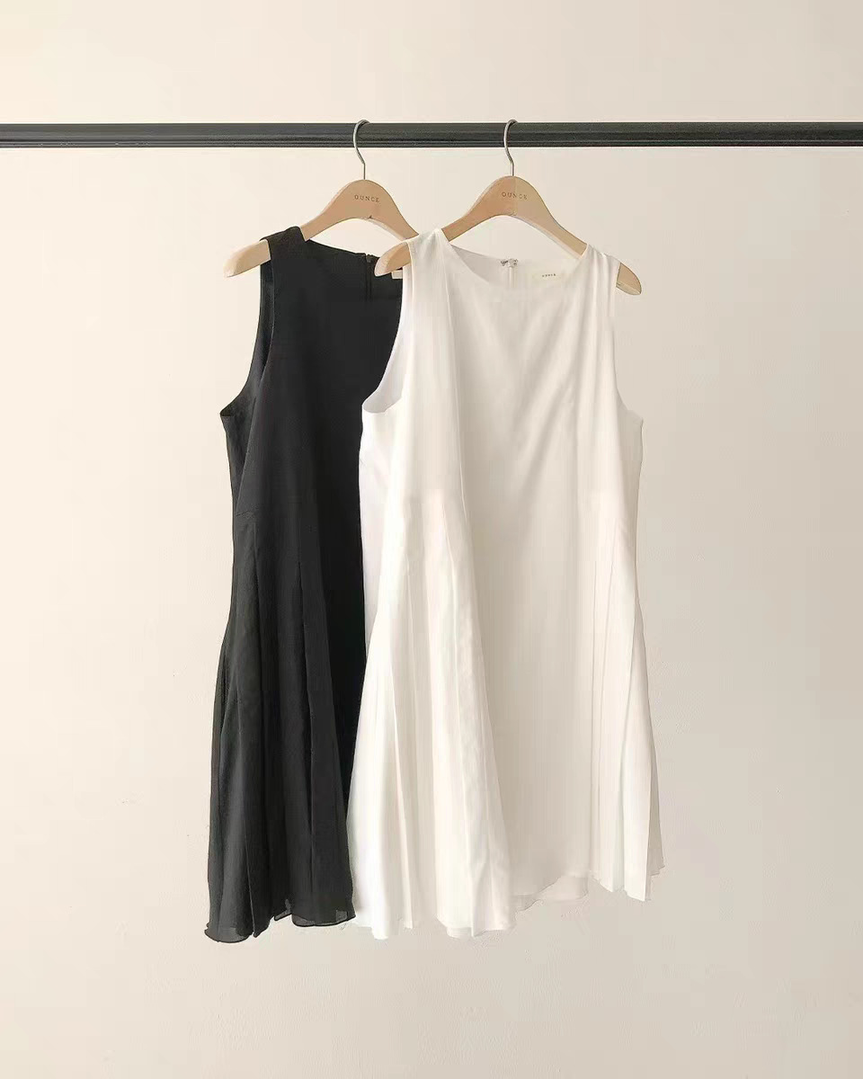 KOK5165 Summer new style temperament solid color simple slim sleeveless dress for women