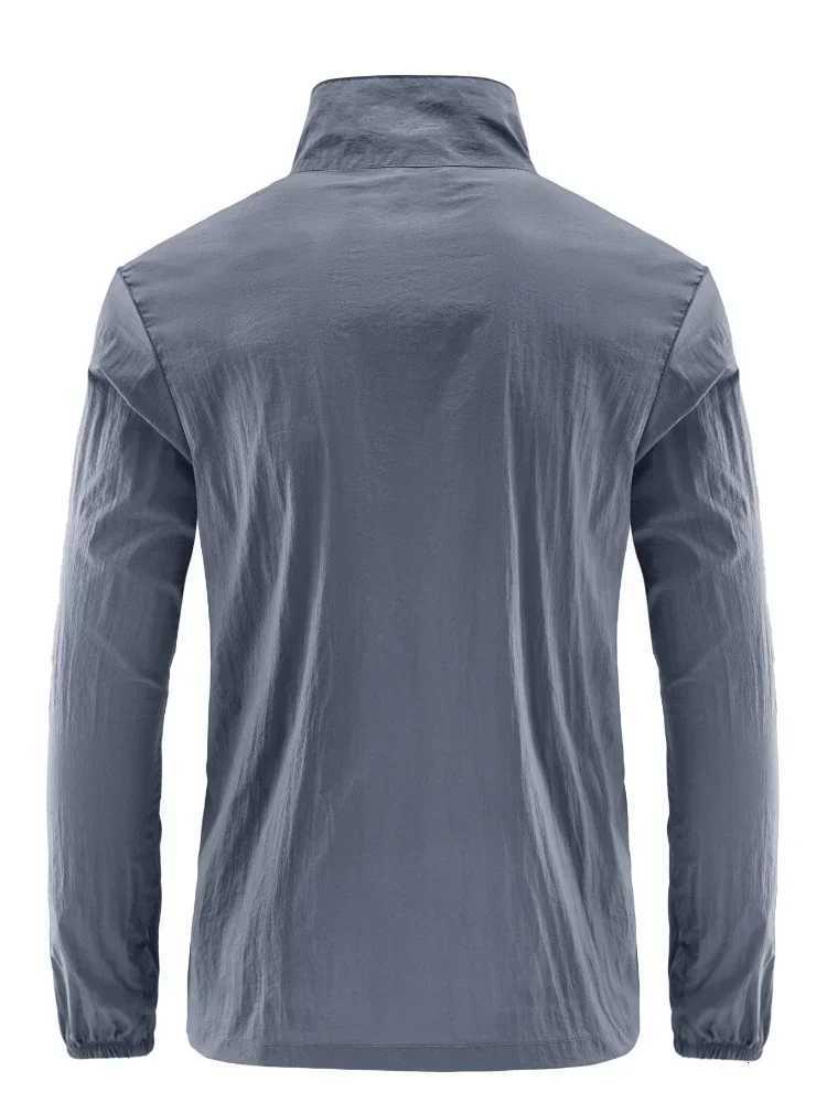 Summer Mens Sun Protection Casual Breathable Sports Windproof Water Resistant Ultrathin Jacket Outdoor Fishing Clothing W250711