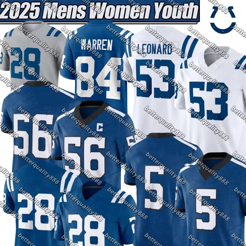 ColtsS jersey Adonai Mitchell 5 Anthony Richardson Jonathan Taylor Joe Flacco Josh Downs Quenton Nelson Michael Pittman Jr DeForest Buckner Football Jerseys