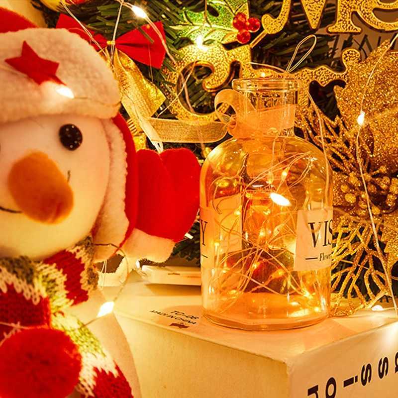 3M LED Copper Wire String Lights Battery Powered Colorful Fairy Lights for Christmas Wedding Party Holiday Decoration Lighting XJ250710