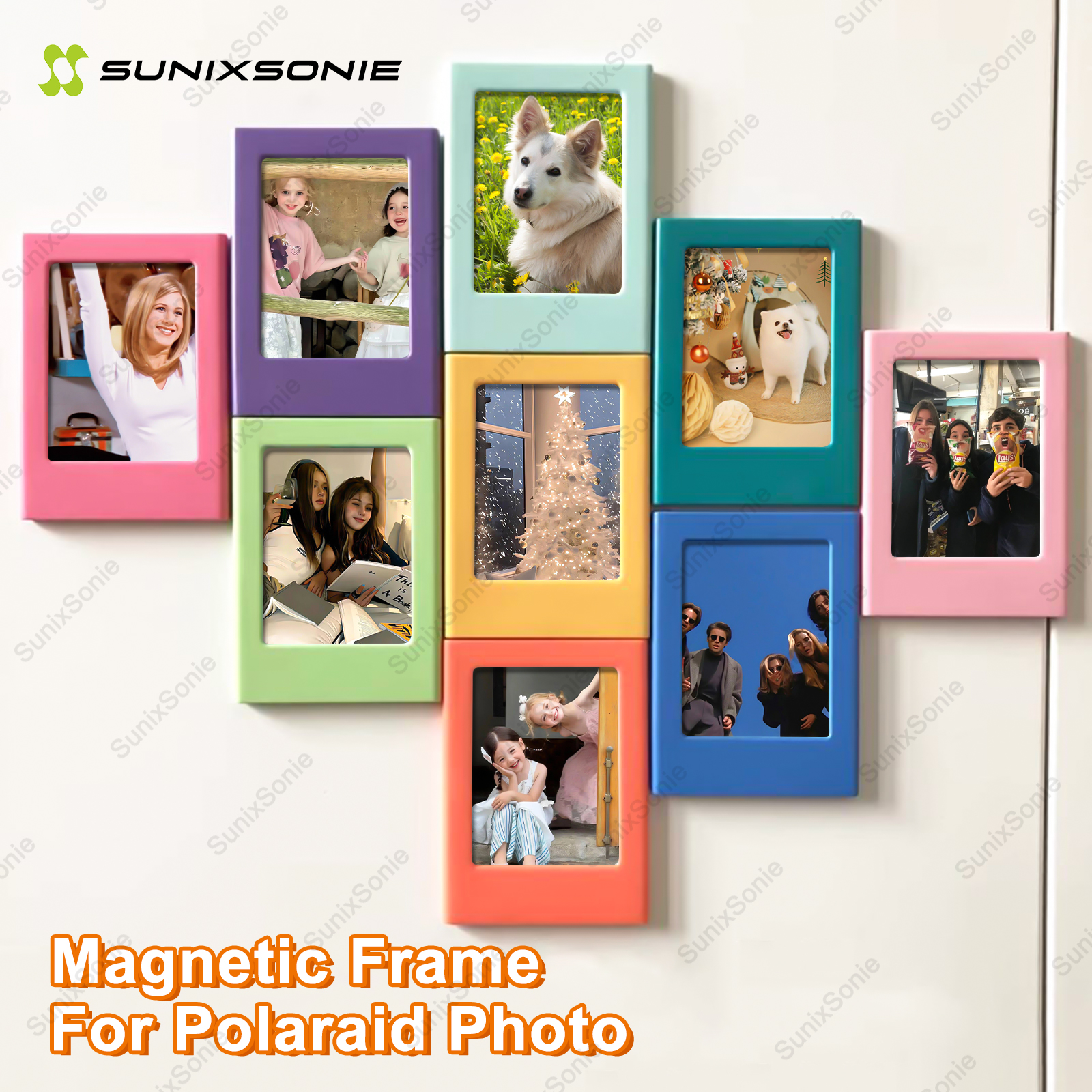 3Inches Polaroid Mini Picture Colorful Photo Frame for Refrigerator Decors Home School Office Party H260306