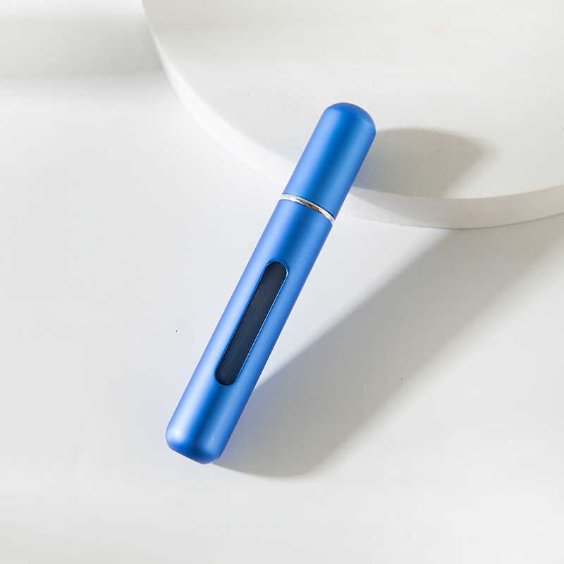 8ML Spray Aluminum Bottom Press Direct Fill Perfume Refill Bottle 16 Colors