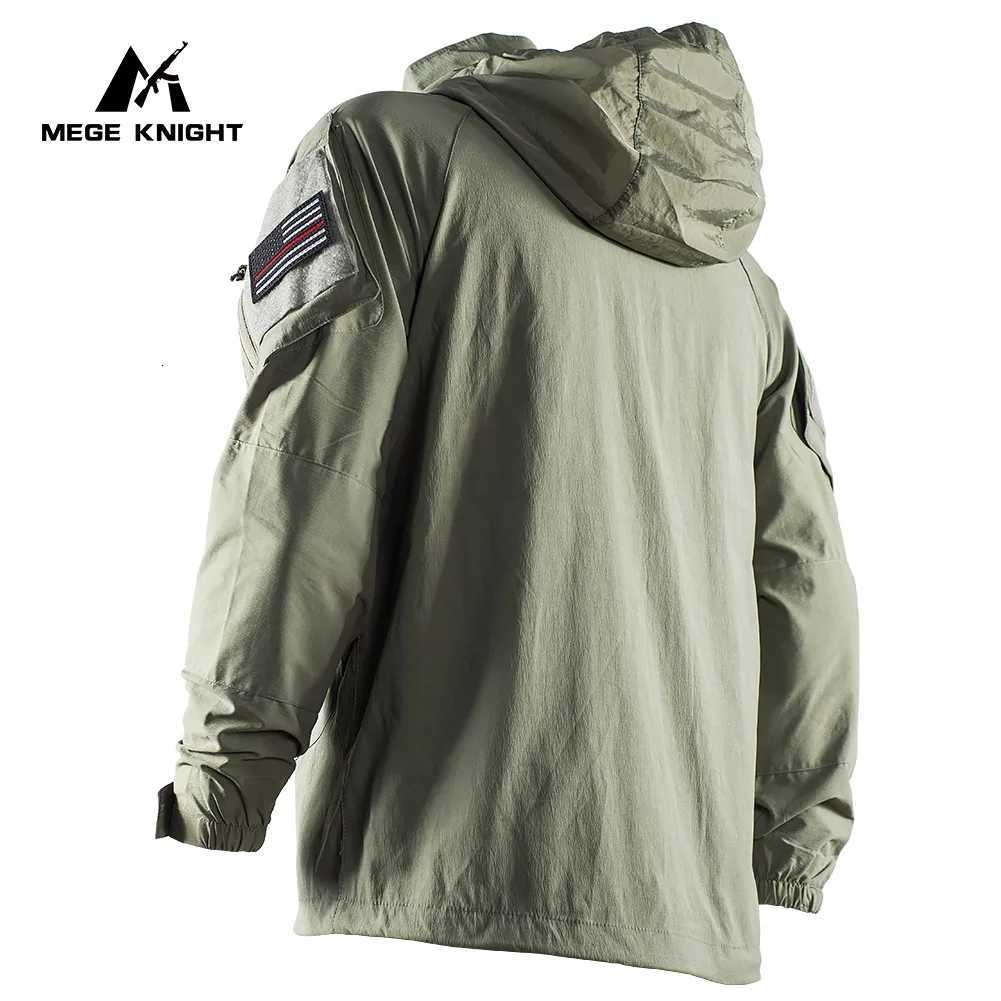 Mege Outdoor Tactical Softshell PCU L5 Jacket Nylon Thin Style Assault Combat Field Coat for Hiking Climbing Military Uniform W250711