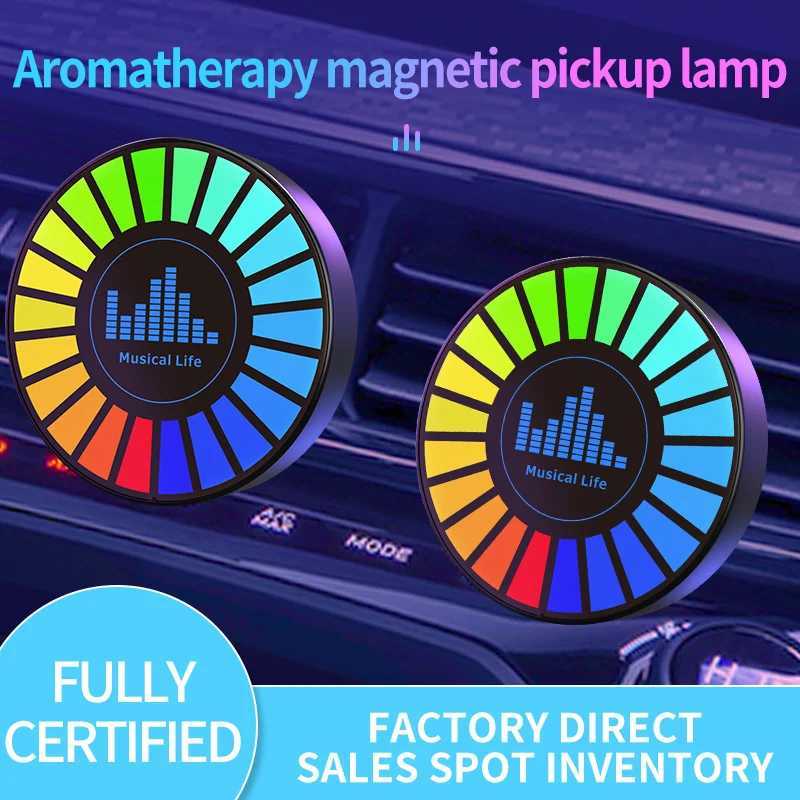 Led Music Sound Control Pickup Light Rhythm Lamp RGB Car Ambient Light Adjustable Automotive Strip for Automobiles Family PartyXJ250710