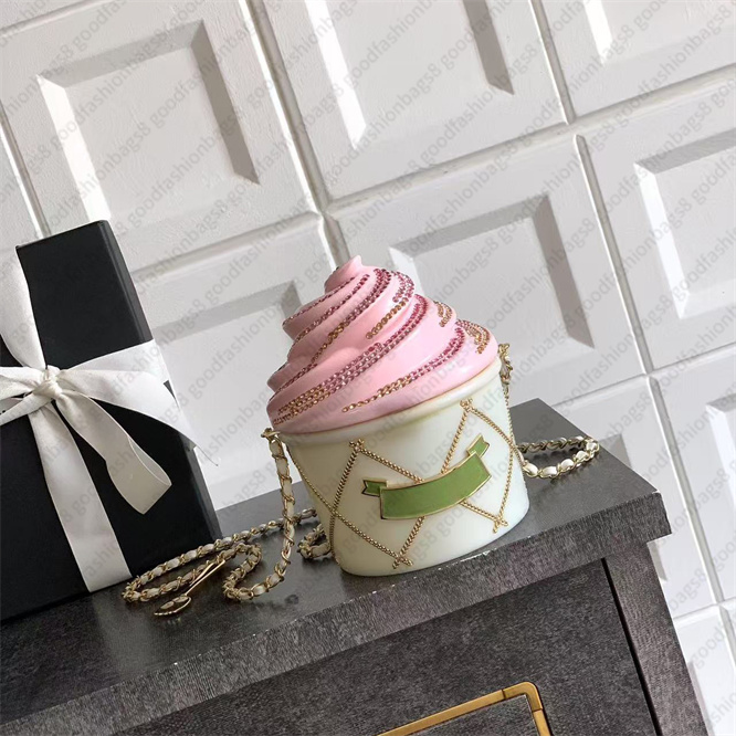 Ice top quality 10a chain shoulder designer 26c crossbody luxury ice cream cone bag