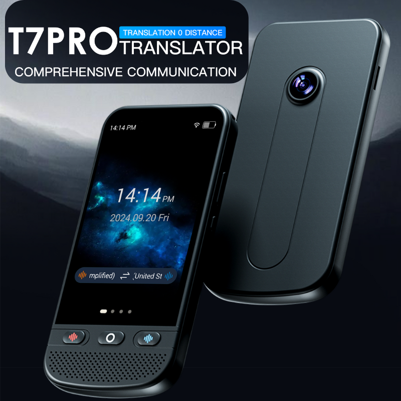 Smart Image + Audio Multilingual Interpreter by T7 PRO Series Seamless Communication Tool