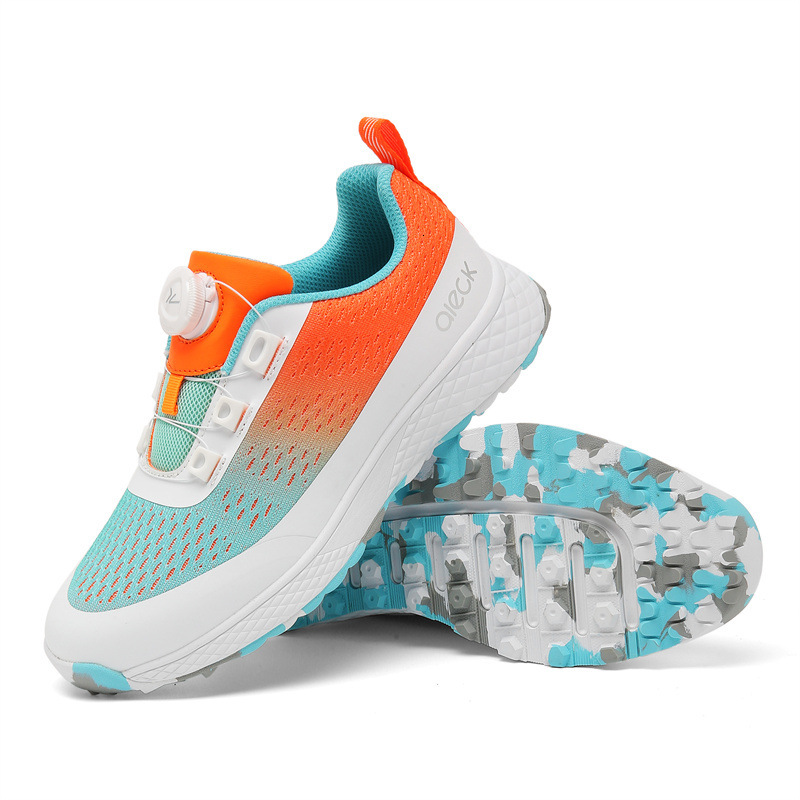 Golf Women New Sports Shoes with Knob for Kids Mesh Boys and Girls Non-Slip Fixed Spikes Sizes 32-40 ddmysaturn ddmysaturn ddmysaturn
