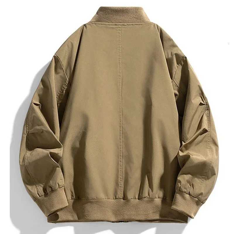 30kg 7XL Mens Pocket Loose Fashion Brand Coat Spring Autumn Plus Size Jacket 5XL 6XL Bomber Jacket Workwear Jacket W250711