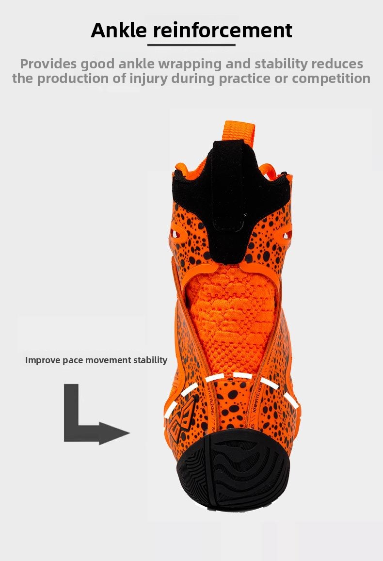 Boxing shoes competition training wrestling shoes fighting fighting Sanda fitness squat shoes non slip breathable