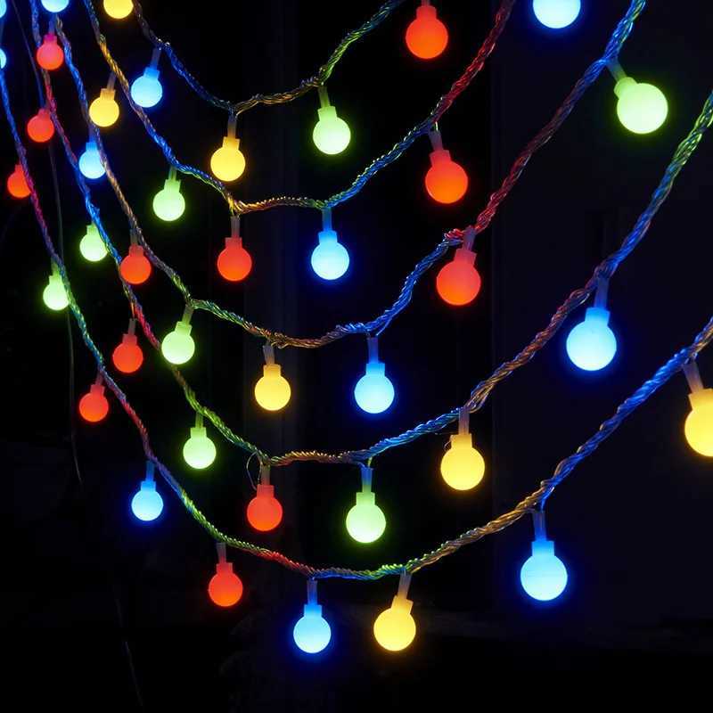 LED Ball String Lights Colorful Fairy Light Wedding Party Christmas Halloween and Thanksgiving Decor AA Battery Indoor OutdoorXJ250710