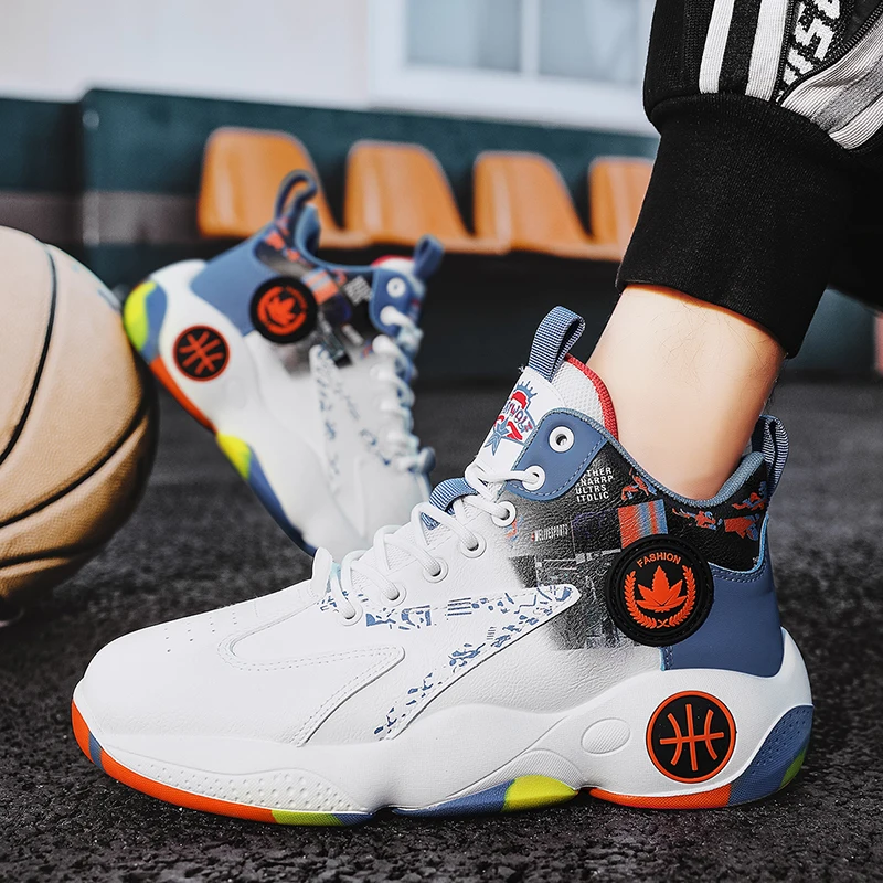 New Men Basketball Shoes Unisex Original Training Gym Field Luxury Sports Sneaker Athletic Casual Women Street Basketball Boots