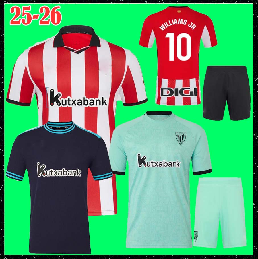 25 26 Club Bilbao Soccer Jerseys BERENGUER 2025 GURUZETA Athleticses WILLIAMS JR Football shirt JAUREGIZAR PAREDES YERAY camiseta O SANCET Men Kids
