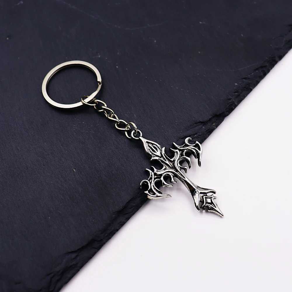 1 piece of cross mens alloy keychain key ring accessories bag accessories car keychain pendant y250710