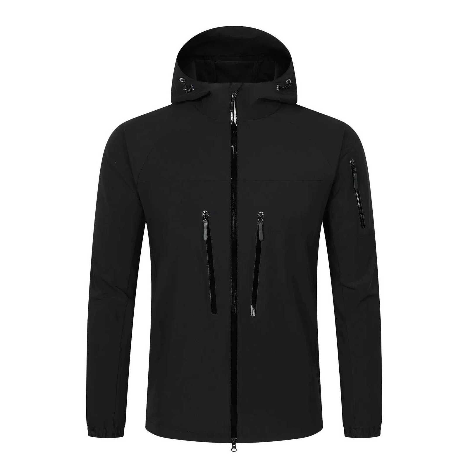 Summer Ice Silk Windbreaker Trendy Outdoor Mountaineering Travel Windproof Waterproof Hooded Jacket UV Slim Fit Versatile Coat W250711