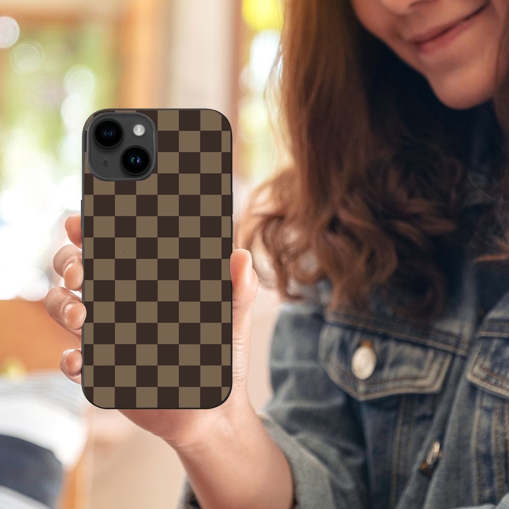 ddmythur checker pattern phone case for the apple iphone TPU phone case
