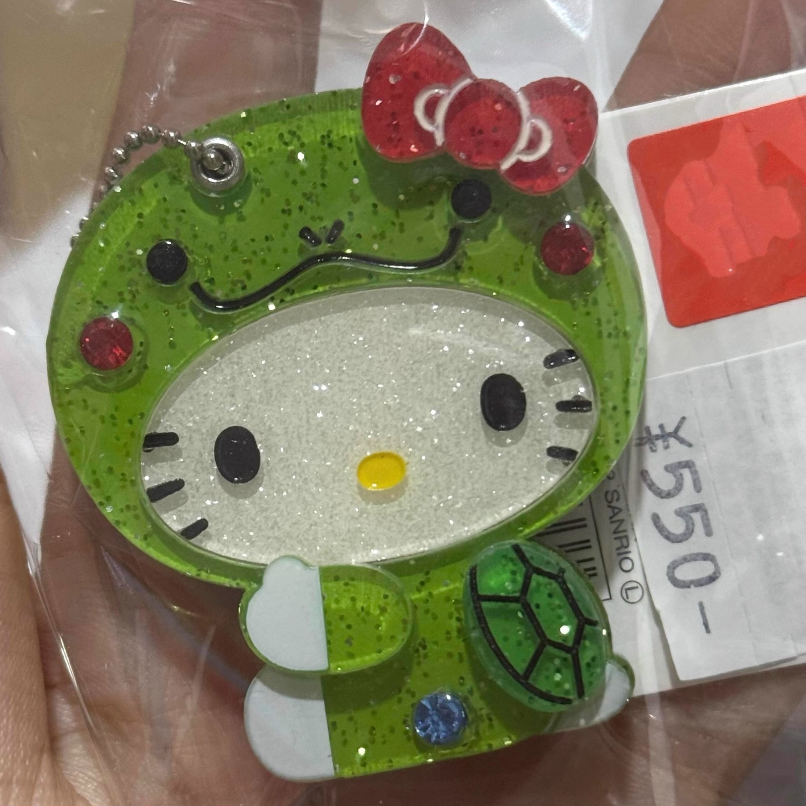Portable Kawaii Makeup Mirror Keychain Cartoon Sliding Cover Mirror Keyring Bag Pendant Hanging Decoration250711