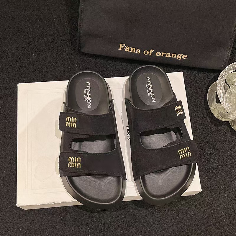 Free shipping platform sandals women's new wear Roman shoes summer beach sports sandals black beige khaki 12315