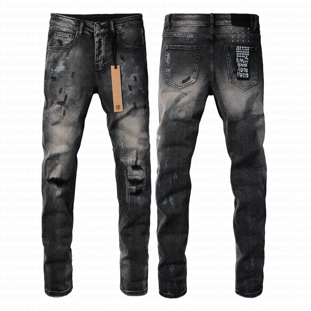 designer for men casual pants Ripped Biker Slim Straight mens ksubi denim Stacked Skinny jeans Trendy Brand Retro Pant Free shipping