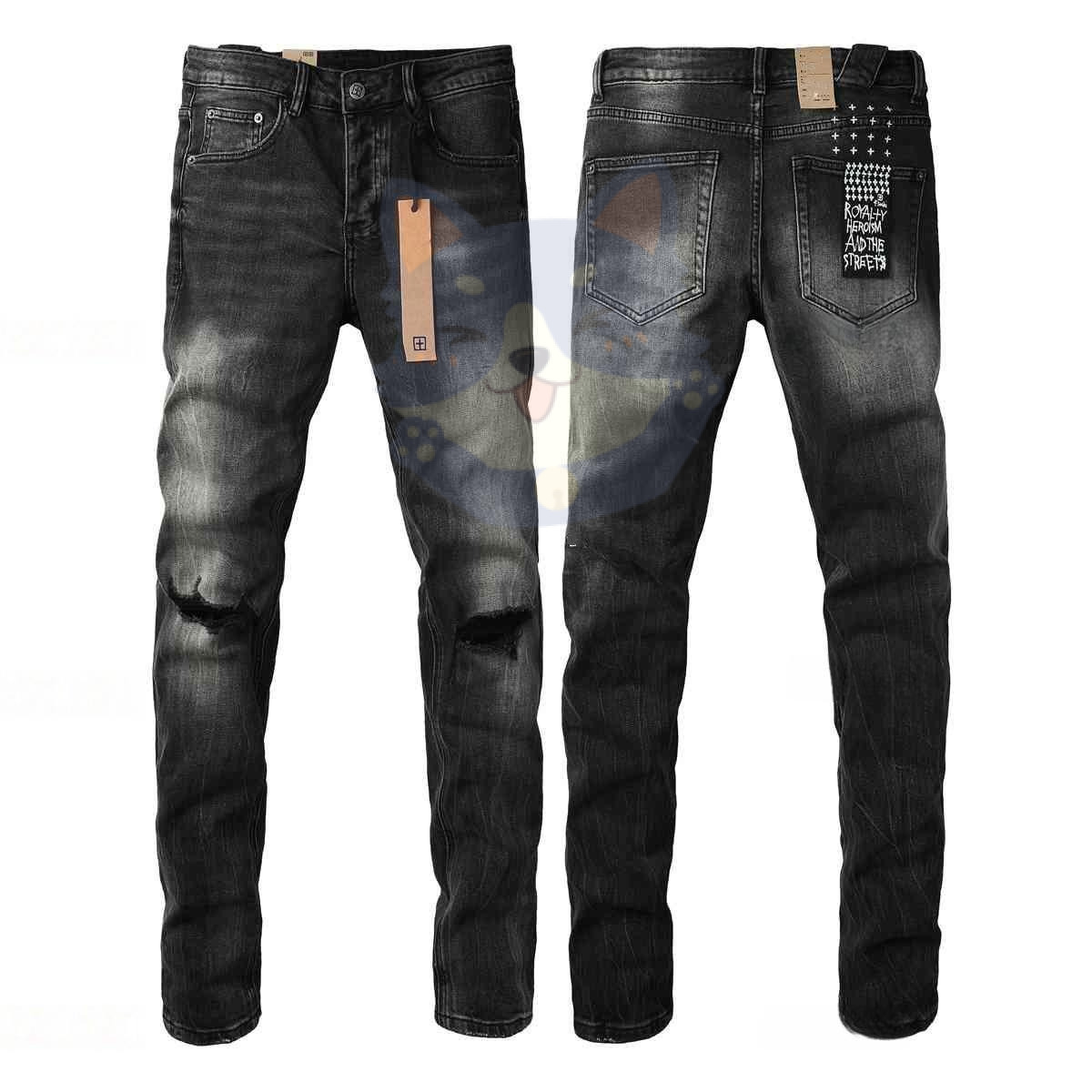 2025 New Ksubi jeans denim jeans men's pants narrow leg high waist fashion loose wide leg elastic jeans Designer Men's Vintage Ripped Straig