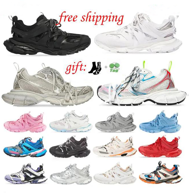 Designer track shoes 3.0 Casual Shoes Paris 3XL shoes Grey pink Shoes Fashion Platform Sneakers Womens Mens Trainers Triple S black white Beige size 36-45 Free shipping