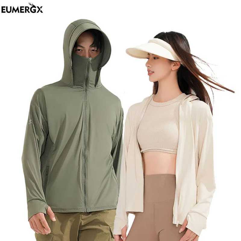 EUMERGX Unisex Summer Anti-UV Jackets Outdoor Quick Dry Sun Protective Windbreaker Mens Womens Hiking Camping Climbing Coat W250711