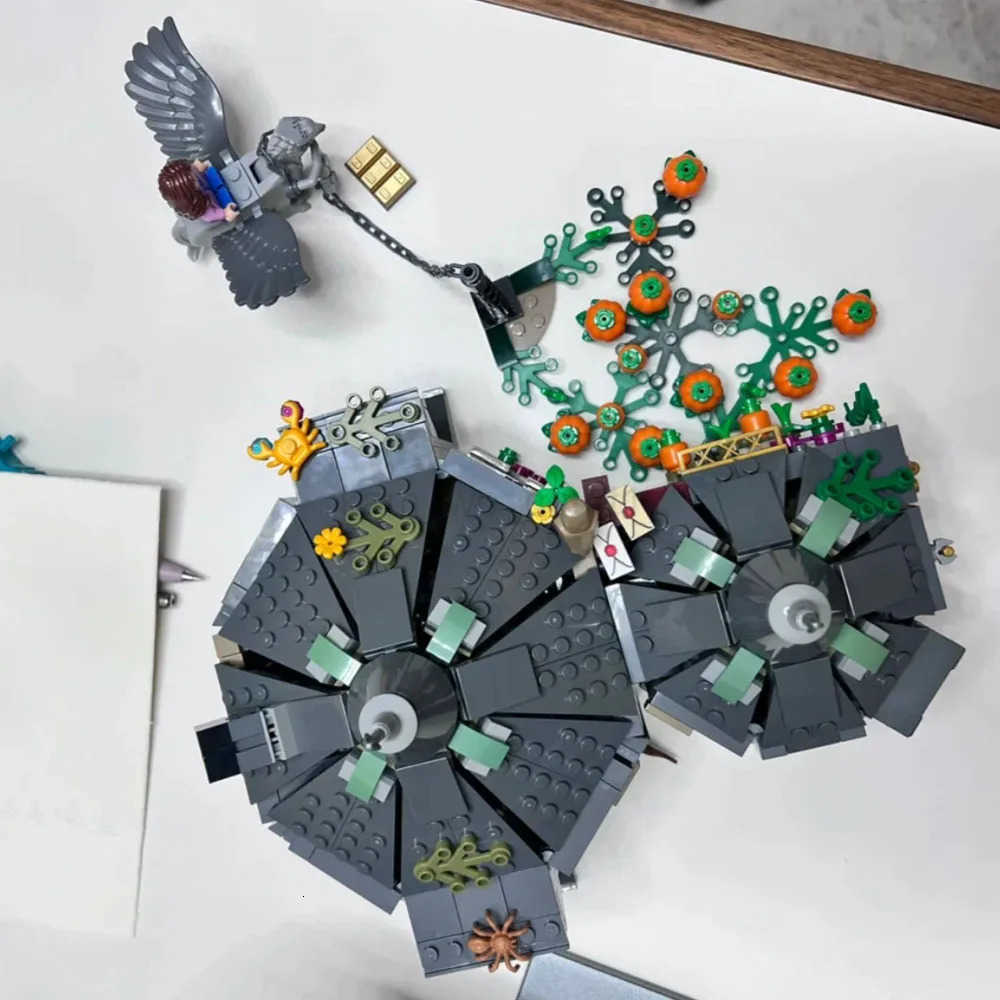 496Pcs MOC Movie Buckbeak Compatible Magical World House Building Blocks Children Toys Birthday Christmas Gift M250711