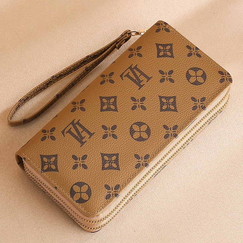 Luxury Designer Wallet Women's Long Wallet 2025 - Large Capacity Double Zippered Compartments & Coin Pocket Fashion Bifold