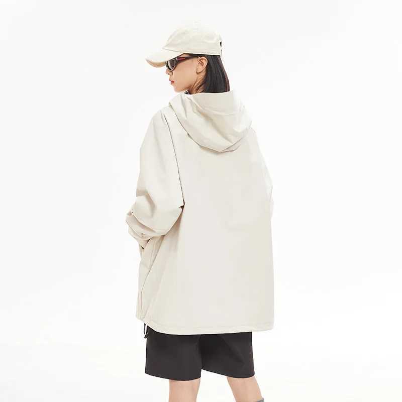 New Men Waterproof Hiking Jacket Women Windproof Sports Coat High Quality Hooded Jacket Outdoor Riding Climbing Running Jacket W250711