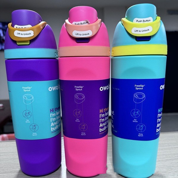 New 24OZ 32OZ Portaable Insulated Stainless Steel Water Bottle with Straw BPA-Free Sports Dring Cups Mugs