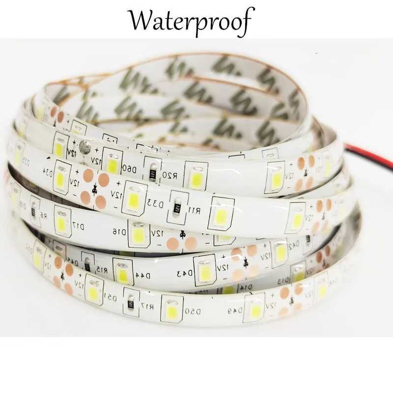 1/2/3/4/5M IP65 Waterproof LED Strip Light DC12V 60Leds/M Flexible Bar Light Home Decoration Lighting SMD 3528 5050 5630 5730 XJ250710