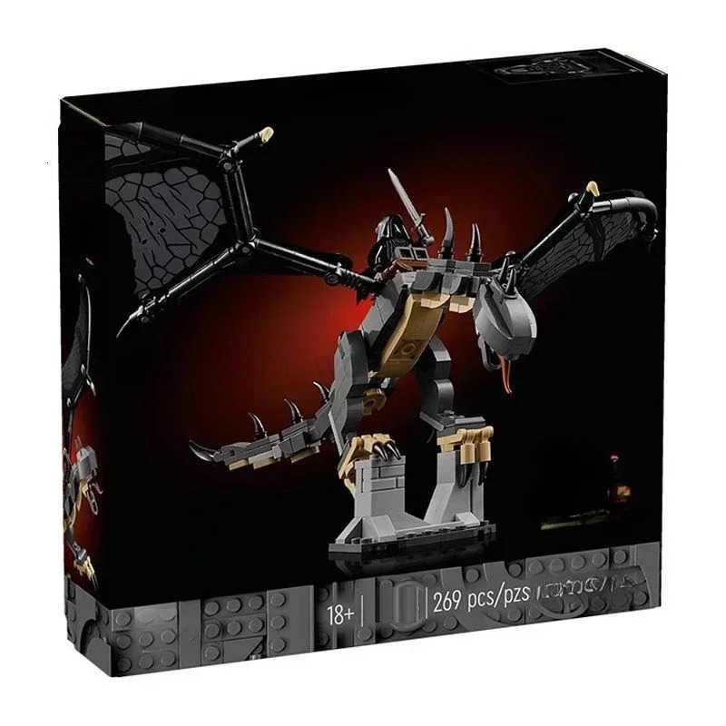 40693 Lord of Rings Black Dragon My Fell Beast Building Blocks DIY Model Brick Education Desktop Toy Christmas Gift M250711