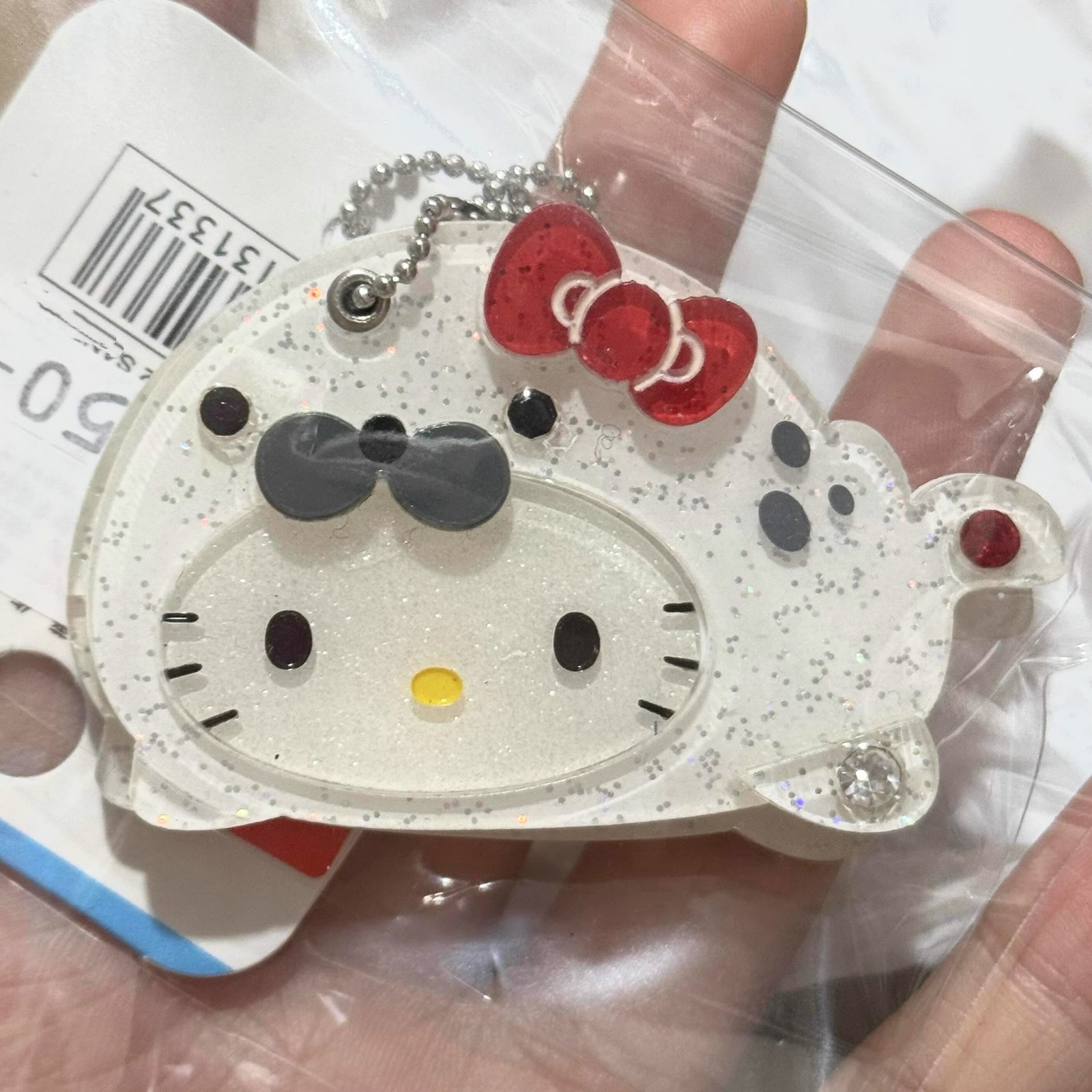 Portable Kawaii Makeup Mirror Keychain Cartoon Sliding Cover Mirror Keyring Bag Pendant Hanging Decoration250711