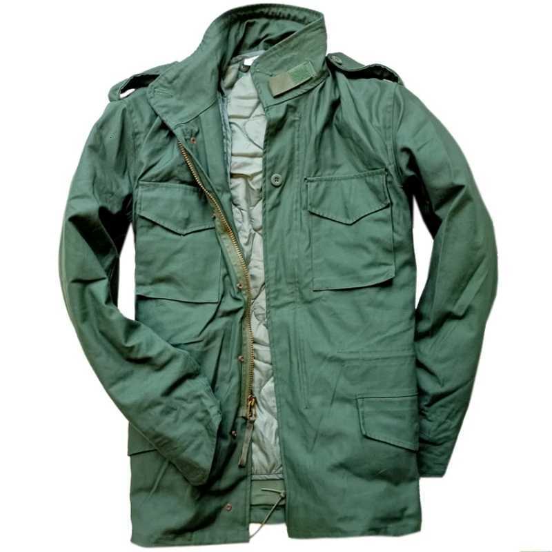 US Military M65 Field Tactical Jacket Windbreaker Mens Autumn Winter Windproof Warm Coat Detachable Cotton Liner Army Outerwear W250711