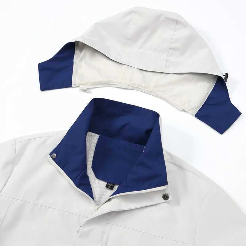 New Outdoor Jacket Men Windproof Coats Waterproof Hooded Jackets Multifunctional Hiking Suit Cycling Tactical Outerwear Jacket W250711