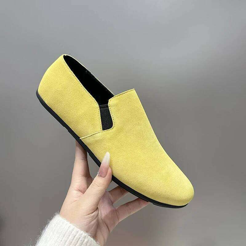 Italian Designer Genuine Leather Women's Loafers 2025 S/S New Arrival High Street Fashion Casual Closed-Toe Flat Slip-On