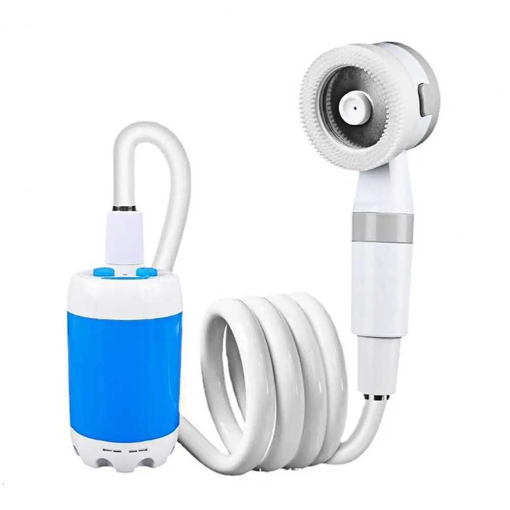 Portable Camping Shower Outdoor Camp Shower Pump Upgraded Rechargeable Electric Shower Pump with Intelligent Digital Display W250711