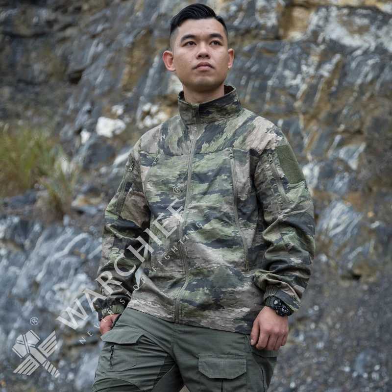 Mens Camouflage Field Tactical Windbreaker Hiking Sports Jacket Outdoor Quick Dry Breathable Hooded Work Coat Climbing Clothes W250711