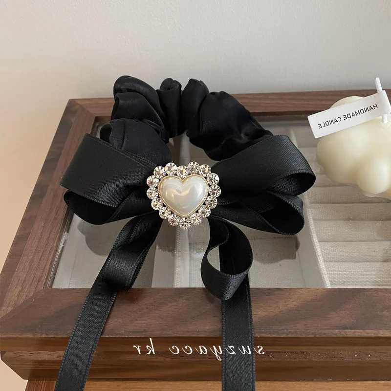 Super Fairy Love Diamond Large Intestine Hair Ring Female Temperament High-end Head Rope Net Red 2022 New Hair Accessories Y250711