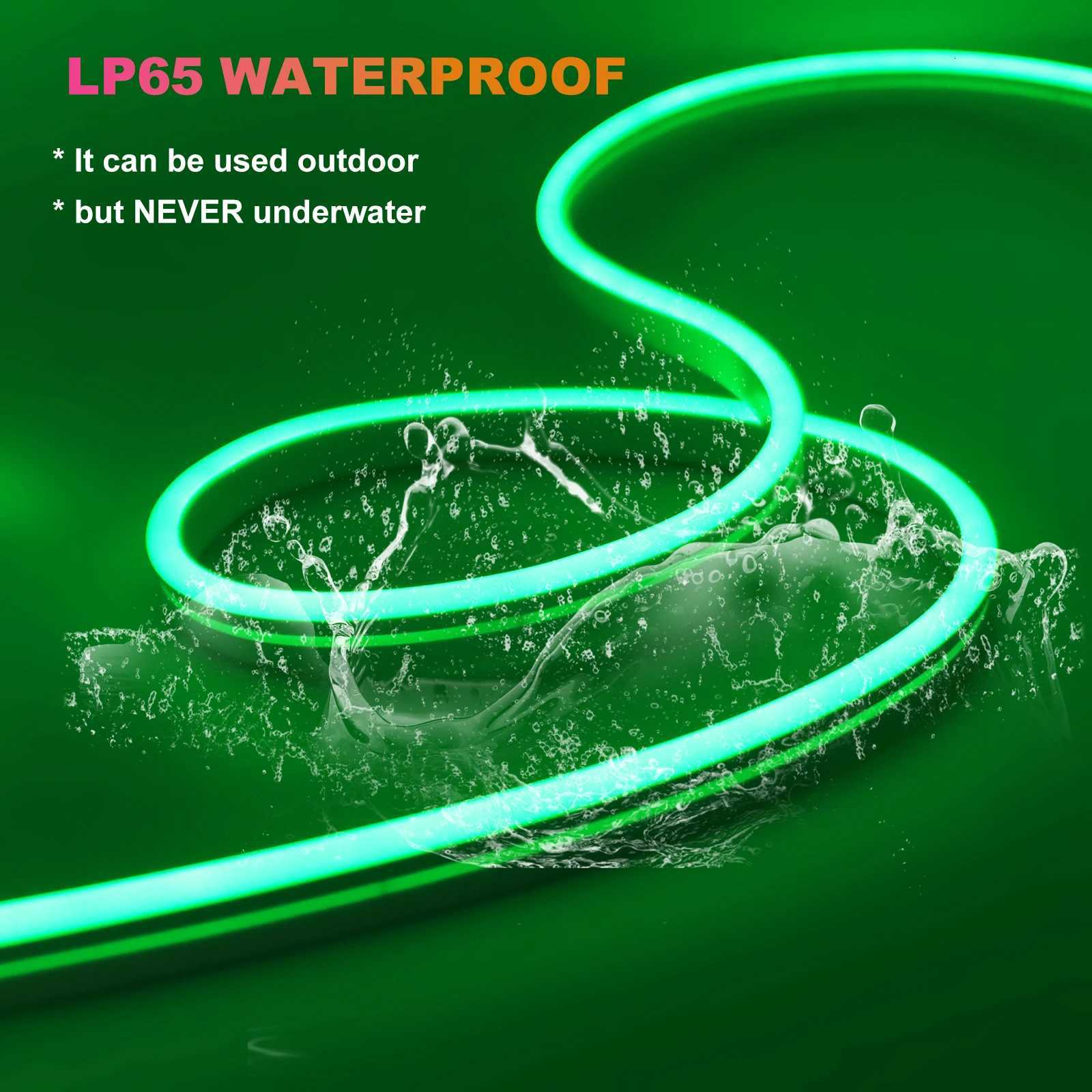 5V USB RGB LED Neon Strip Lights With Remote Control 1M 2M 3M 5M Flexible Silicone Ribbon Adhesive Tape For Outdoor Home Decor XJ250710